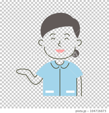 微笑的護士的插圖 104716873