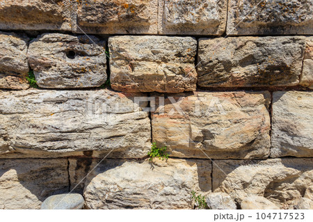 Background of the stone wall 104717523