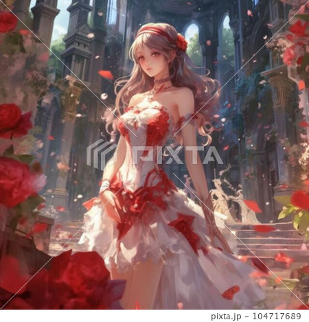 ドレスを着たお姫様 104717689