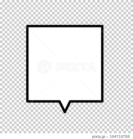simple square speech bubble material simple square speech bubble material 104718788
