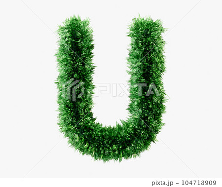 Letters made of grass Letters made of grass 104718909