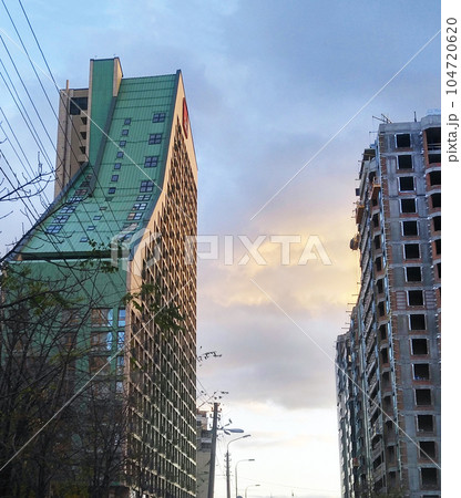 Kiev, Ukraine November 24, 2020: New buildings and residential quarters built in the city of Kiev 104720620