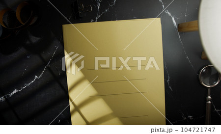 Yellow folder for documents in the office 104721747