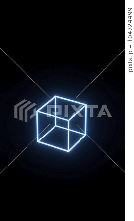 3d render, neon glowing geometric shape, retro poster 3d render, neon glowing geometric shape, retro poster 104724499