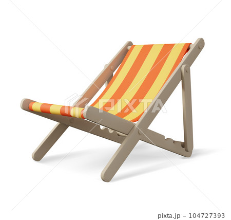 3D striped chair for relaxation. Furniture for pool. 3D striped chair for relaxation. Furniture for pool. 104727393
