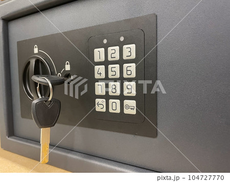 Safe deposit boxes with key 104727770