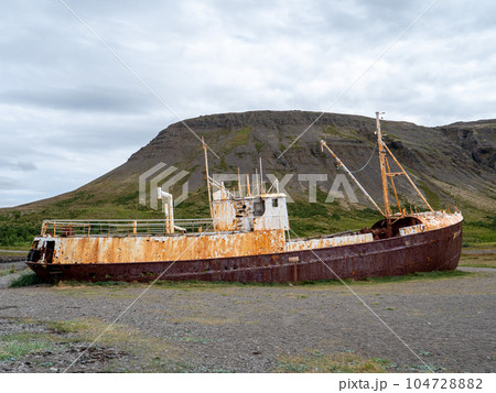 Gardar BA 64 ship wreck in Patrekfjordur, Westfjords, Iceland Gardar BA 64 ship wreck in Patrekfjordur, Westfjords, Iceland 104728882