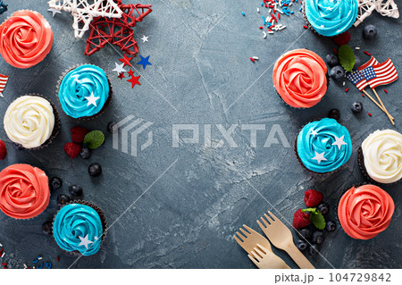 Cupcakes for the Fourth of July 104729842
