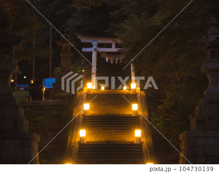新潟県加茂市 青海神社のあかりまいり 新潟県加茂市 青海神社のあかりまいり 104730139