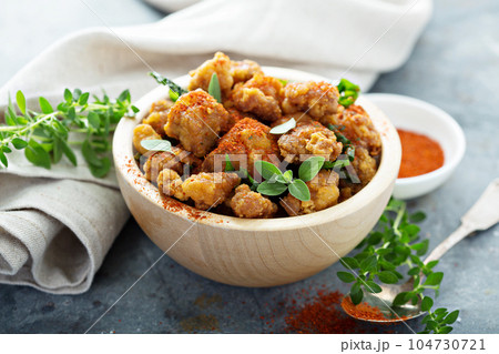 Spicy chicken nuggets Spicy chicken nuggets 104730721