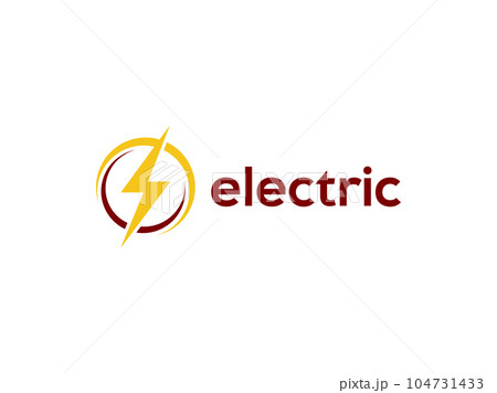 Circular Flash Thunder Energy Electric simple yet clean professional logo on White Background. for Electrical, construction and security company. Circular Flash Thunder Energy Electric simple yet clean professional logo on White Background. for Electrical, construction and security company. 104731433