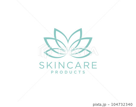Abstract elegant leaf flower logo icon vector design. Universal creative premium symbol. Graceful jewel boutique vector sign. 104732340