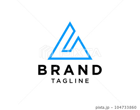 Abstract Letter A Logo Geometric Triangle. Flat Vector Logo Design Template Element. Abstract Letter A Logo Geometric Triangle. Flat Vector Logo Design Template Element. 104733860