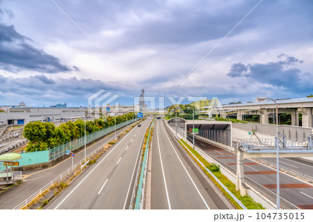 神奈川県横浜市の都市風景 並木中央駅 神奈川県横浜市の都市風景 並木中央駅 104735015