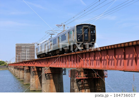 【JR九州】817系(日豊本線:宮崎〜南宮崎・大淀川鉄橋) 【JR九州】817系(日豊本線:宮崎〜南宮崎・大淀川鉄橋) 104736017