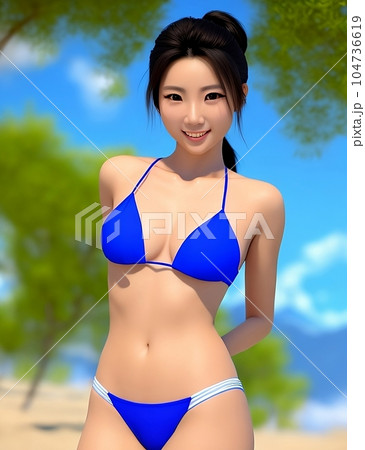 水着の女性 104736619