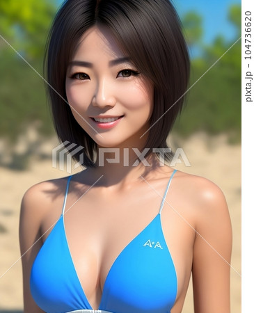 水着の女性 104736620