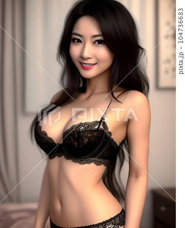 下着の女性 104736683