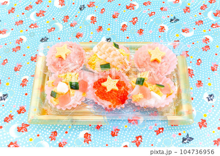 七夕の手作りばらチラシ寿司弁当 104736956