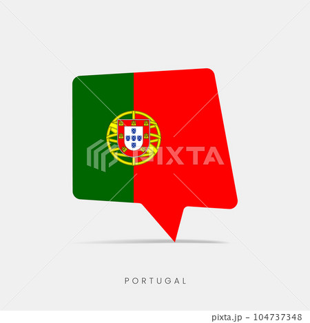 Portugal flag bubble chat icon 104737348