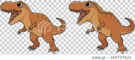 ティラノサウルス(羽毛なし/羽毛あり) 104737622