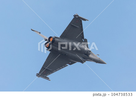 フランス空軍ラファール戦闘機アフターバーナー 104738533