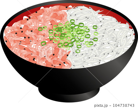 しらすと桜えび丼 しらすと桜えび丼 104738743