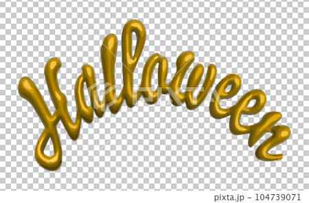 Halloween letter material 104739071