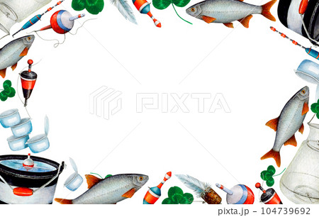 Watercolor drawing rectangle frame from various - Stock Illustration  [104739692] - PIXTA