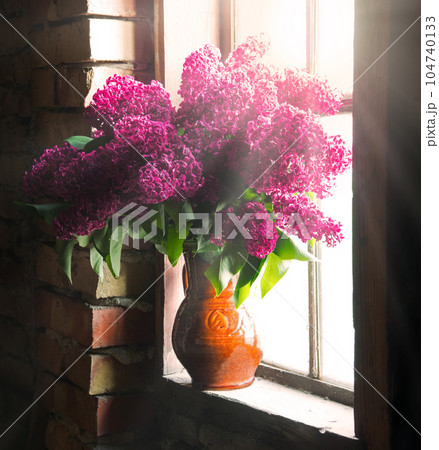 Still life from lush lilac boquet Still life from lush lilac boquet 104740133