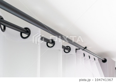 Curtain window interior decoration in living room 104741367