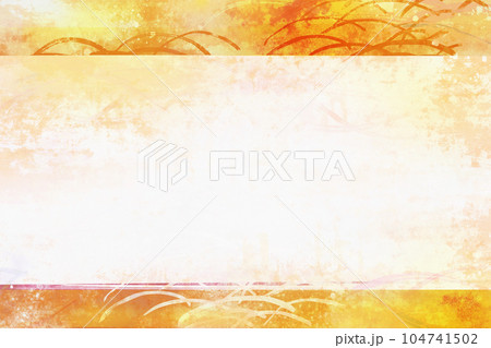 秋の紅葉をイメージした背景イラスト 104741502