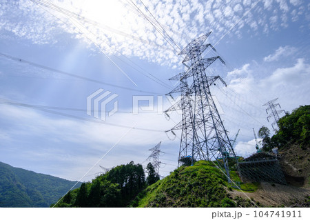 関西電力送配電 架線張替工事 関西電力送配電 架線張替工事 104741911