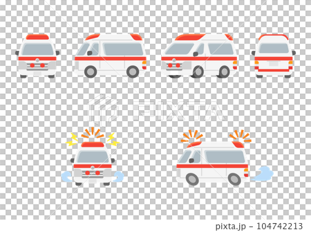 工作車/救護車插圖集 104742213
