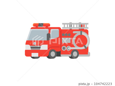働く車・消防車　イラストセット 104742223