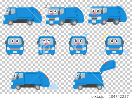 工作車/垃圾車插圖集 104742227