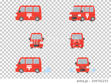 工作車/郵政車插圖集 工作車/郵政車插圖集 104742255