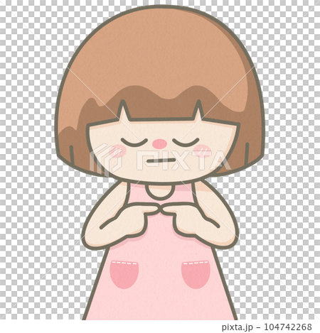 Girl thinking and stress Girl thinking and stress 104742268