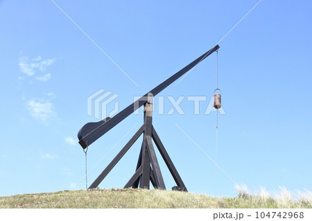 Skagen's Lever Light. A view of Skagen's lever light in northern Denmark. The light is a replica of the original used until 1747. Skagen is a port town on the Jutland peninsula. Skagen's Lever Light. A view of Skagen's lever light in northern Denmark. The light is a replica of the original used until 1747. Skagen is a port town on the Jutland peninsula. 104742968