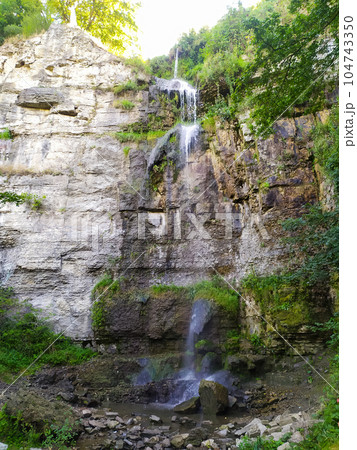 Waterfall in Kamianets-Podilskyi Waterfall in Kamianets-Podilskyi 104743350