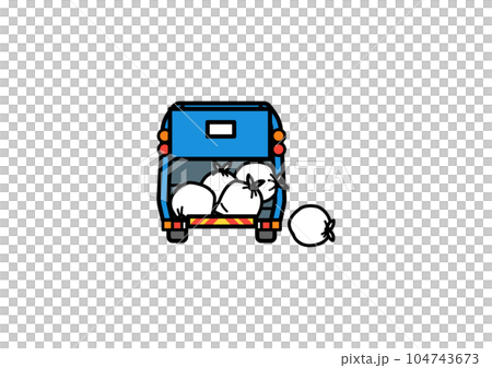 收集工作車/垃圾的垃圾車 104743673
