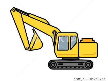 働く車・ショベルカー 104743733