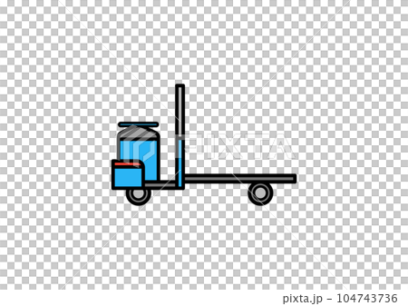 働く車・ターレットトラック 働く車・ターレットトラック 104743736
