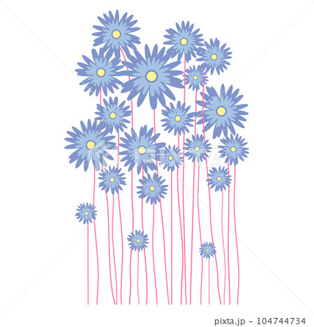 Spring flower. Early spring flowers isolated on White Background. Flower Beautiful vector illustration. 104744734