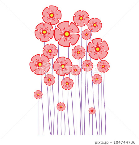 Spring flower. Early spring flowers isolated on White Background. Flower Beautiful vector illustration. Spring flower. Early spring flowers isolated on White Background. Flower Beautiful vector illustration. 104744736
