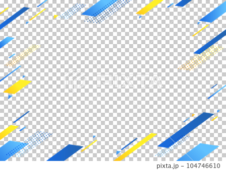 ブルー　ビジネス　IT　成長　幾何学　背景イラスト素材 104746610