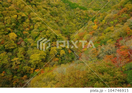 紅葉する山 紅葉する山 104746915