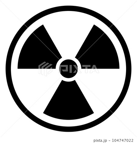 放射線マーク(Radiation sign) 104747022
