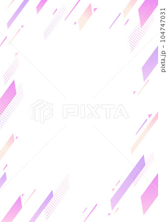 ピンク　ビジネス　IT　成長　幾何学　背景イラスト素材 104747031