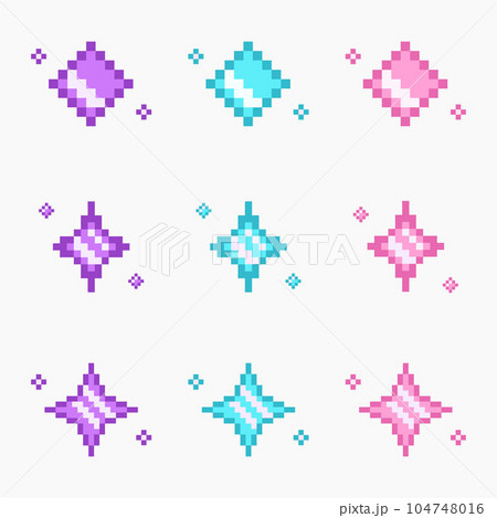 8 bit sparkling, sparkle star pixel art 8 bit sparkling, sparkle star pixel art 104748016